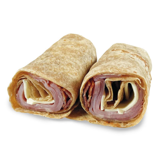 ham and cheese wrap