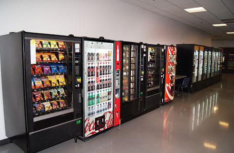 vending machines in hallway